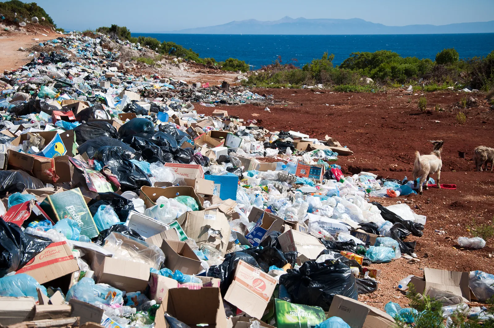 Stos starych urządzeń elektronicznych czekających na recykling, widoczne płyty główne i kable, symbolizujące problem e-odpadów.